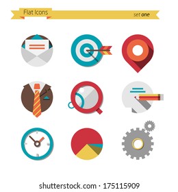 flat icon set