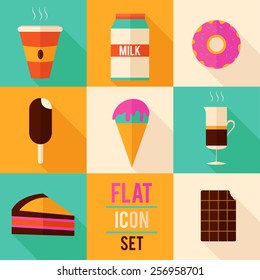 Flat icon set