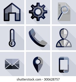 flat icon set