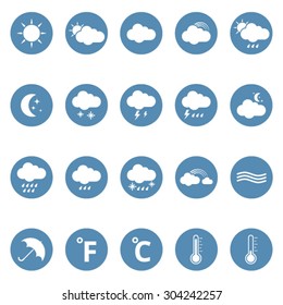  Flat icon set. vector illustration