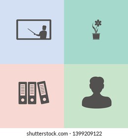 
Flat icon set for web design. Communication icons set. Media icons set. Business icons design. Flat design. Network icons set. Vector graphic. Mobile icon