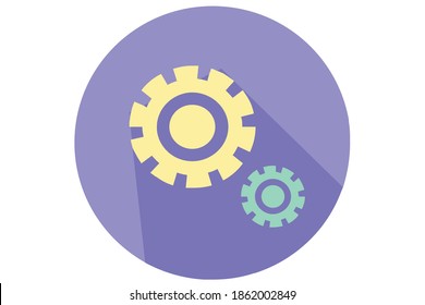 Icono plano Ajuste color púrpura