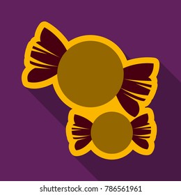 Flat icon with shadow lollipops
