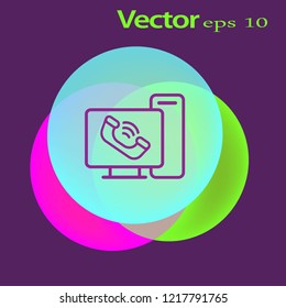 flat icon with a shadow, notebook with customer support