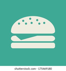Flat Icon with shadow. Vector EPS 10.