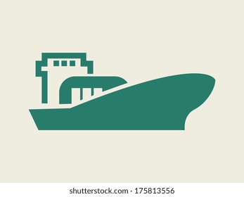Flat Icon with shadow. Vector EPS 10.