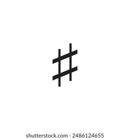 Flat Icon - Sharp Sign for commercial use