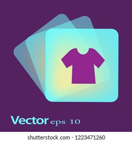 Ícone plano. Camisa.