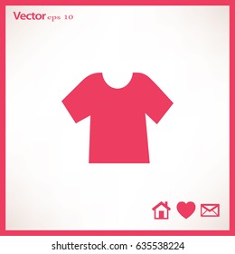 Flat icon. Shirt .