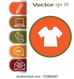Flat icon. Shirt .