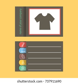 Flat icon. Shirt .