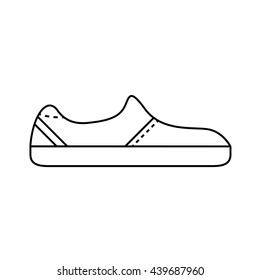 Flat icon shoes. Logo shoes