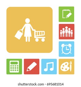 Flat icon. Shopping.