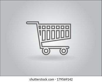 Icono plano de la gráfica de compras