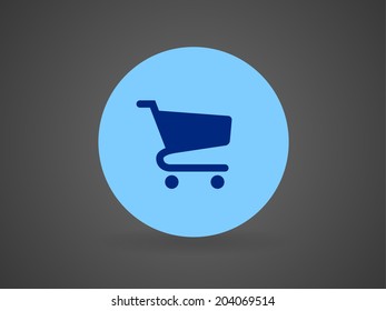 Icono plano de la gráfica de compras