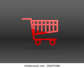 Icono plano de la gráfica de compras