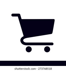 Ícone plano do gráfico de compras
