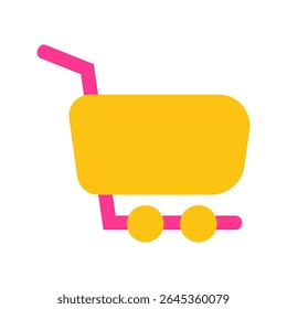 Gráfico de compras de ícone plano para compras on-line métodos de pagamento de marketing digital