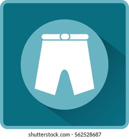 Flat icon. Shorts.