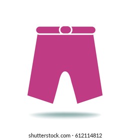 Flaches Symbol. Shorts.
