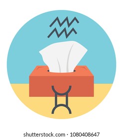Flat icon showing sensitivity rate of zodiac signs  
