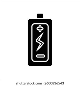 Flat Icon Silhouette  set of AA batteries, ideal for powering remote controls, flashlights, and other small electronic devices.
