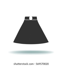 Flat icon. Skirt.