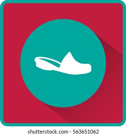 Flat icon. Slippers.