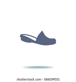 Flat icon. Slippers.