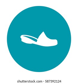 Flat icon. Slippers.