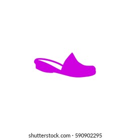 Flat icon. Slippers.
