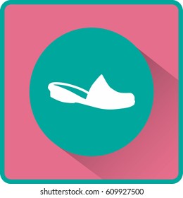 Flat icon. Slippers.