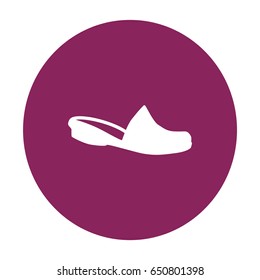 Flat icon. Slippers.