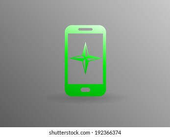 Icono plano del smartphone