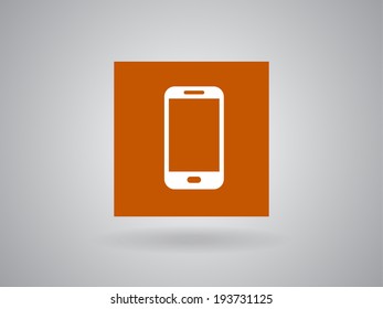 Icono plano del smartphone