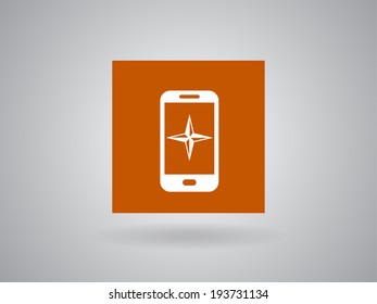 Flachbild-Symbol für Smartphone
