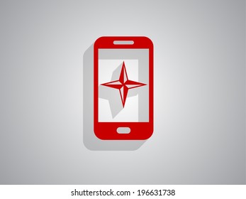 Flachbild-Symbol für Smartphone