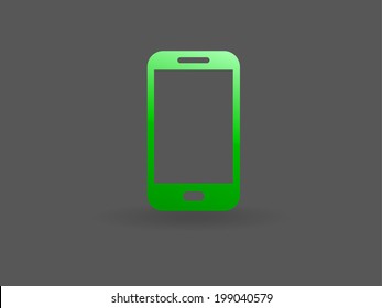 Flat icon of smartphone