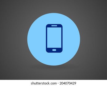 Flat icon of smartphone