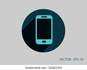 Icono plano del smartphone