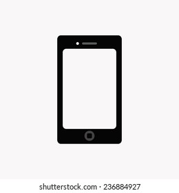 Flat icon of smartphone