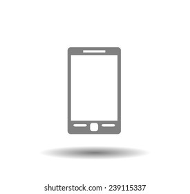 Flat icon of smartphone