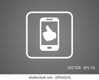 Flachbild-Symbol für Smartphone