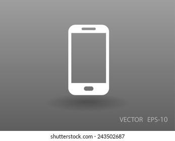 Icono plano del smartphone
