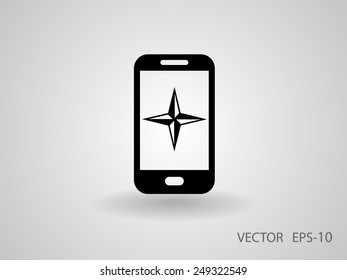 Flachbild-Symbol für Smartphone