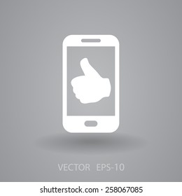 Icono plano del smartphone