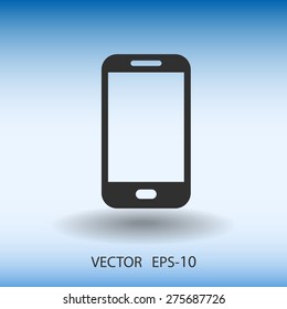 Icono plano del smartphone