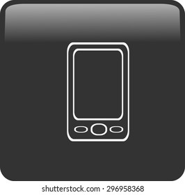 Flat icon of smartphone