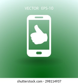 Flachbild-Symbol für Smartphone