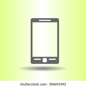Flat icon of smartphone